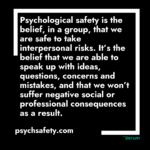 The Definition Of Psychological Safety