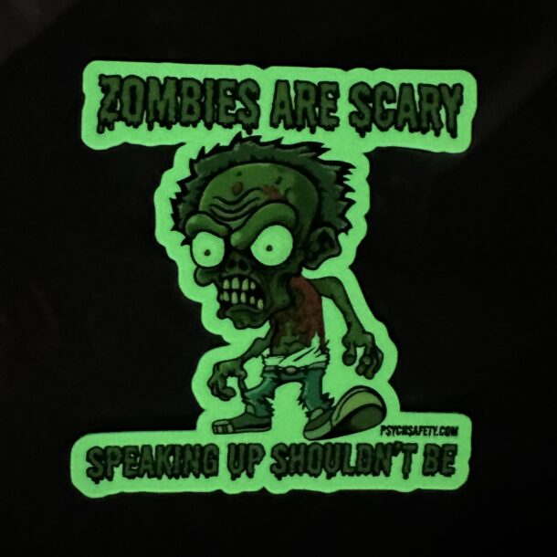 zombies are scary, speaking up shouldn't be