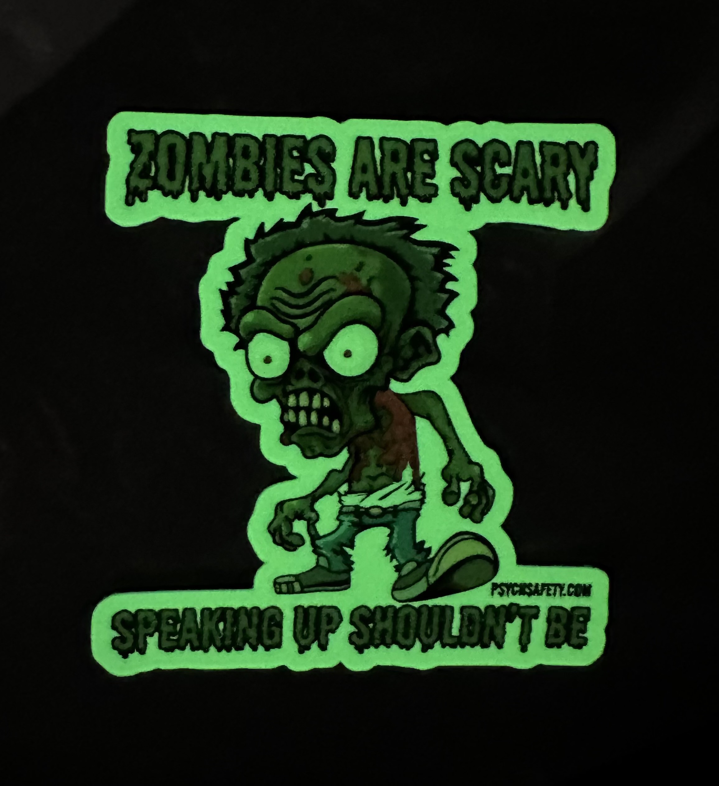 zombies are scary, speaking up shouldn't be