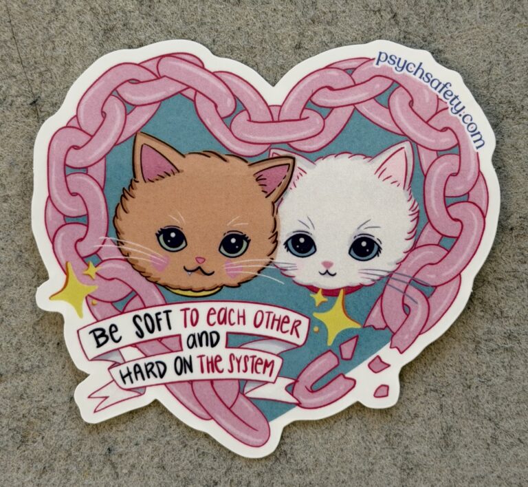 Be soft to each other and hard on the system