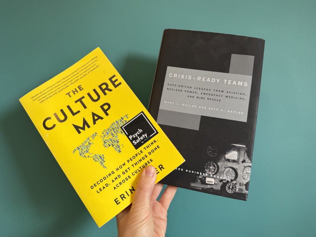 The Culture Map and Crisis Ready Teams books