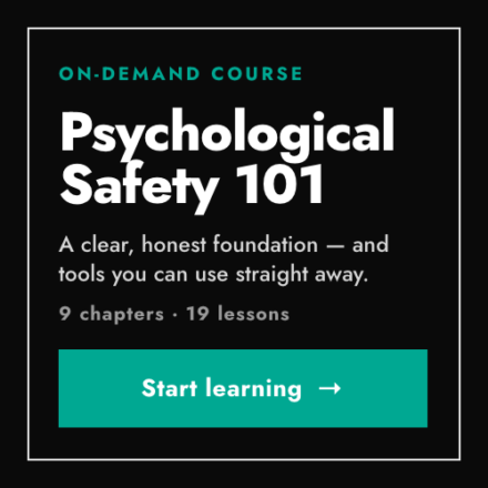 The HOP Core Principles - Psych Safety