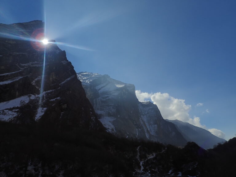 annapurna sanctuary sunrise