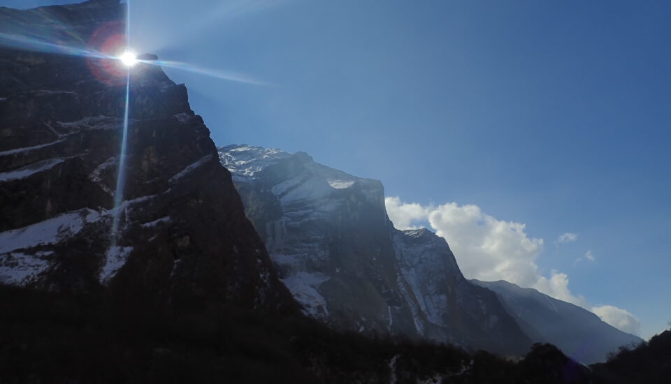 annapurna sanctuary sunrise